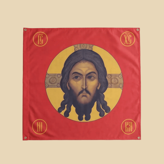 Flagge Christus Pantokrator 100 × 100 cm - svetazvezda