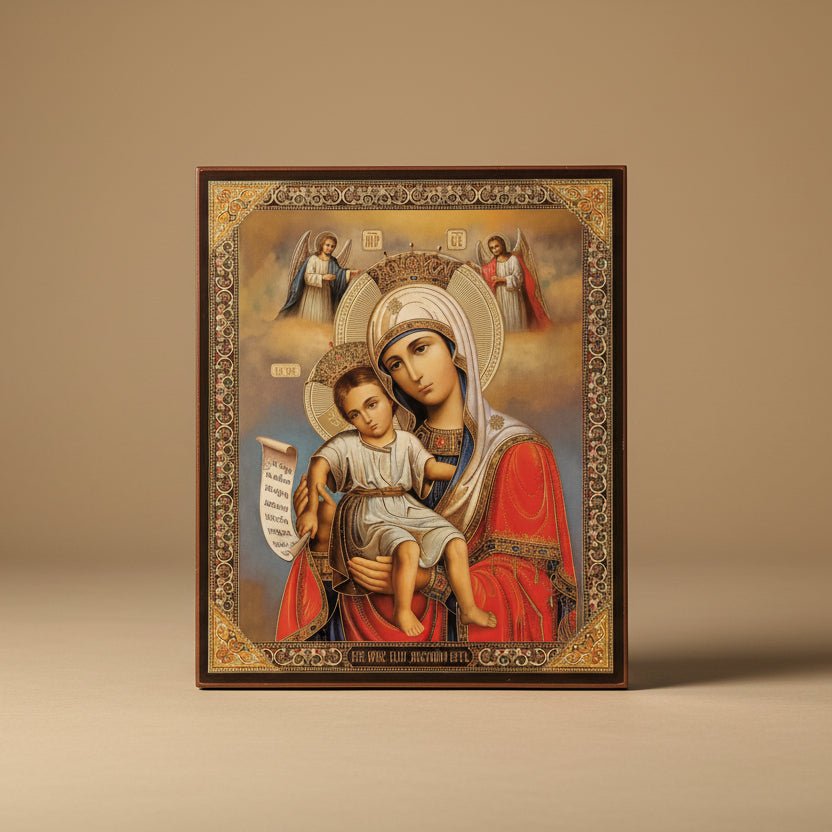 Ikone Bogorodica Dostojno Jest – Orthodoxe Heiligenikone 18 x 15 cm - svetazvezda