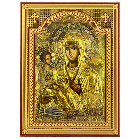Ikone Bogorodica Trojeručica – Orthodoxe Heiligenikone 14x10,5 cm - svetazvezda