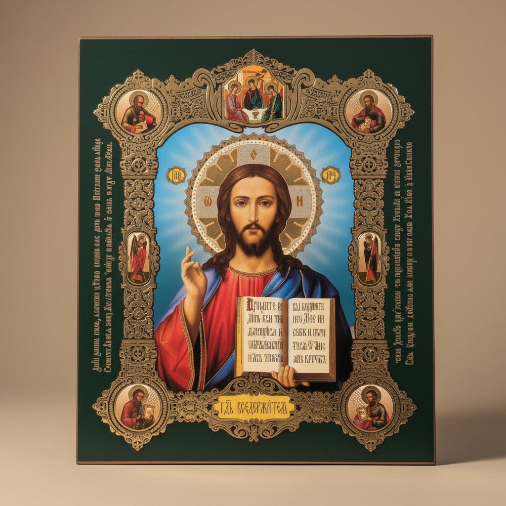 Ikone Isus Hristos – Orthodoxe Heiligenikone 18 x 15 cm - svetazvezda