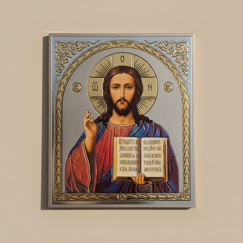 Ikone Isus Hristos – Orthodoxe Heiligenikone 18 x 15 cm - svetazvezda
