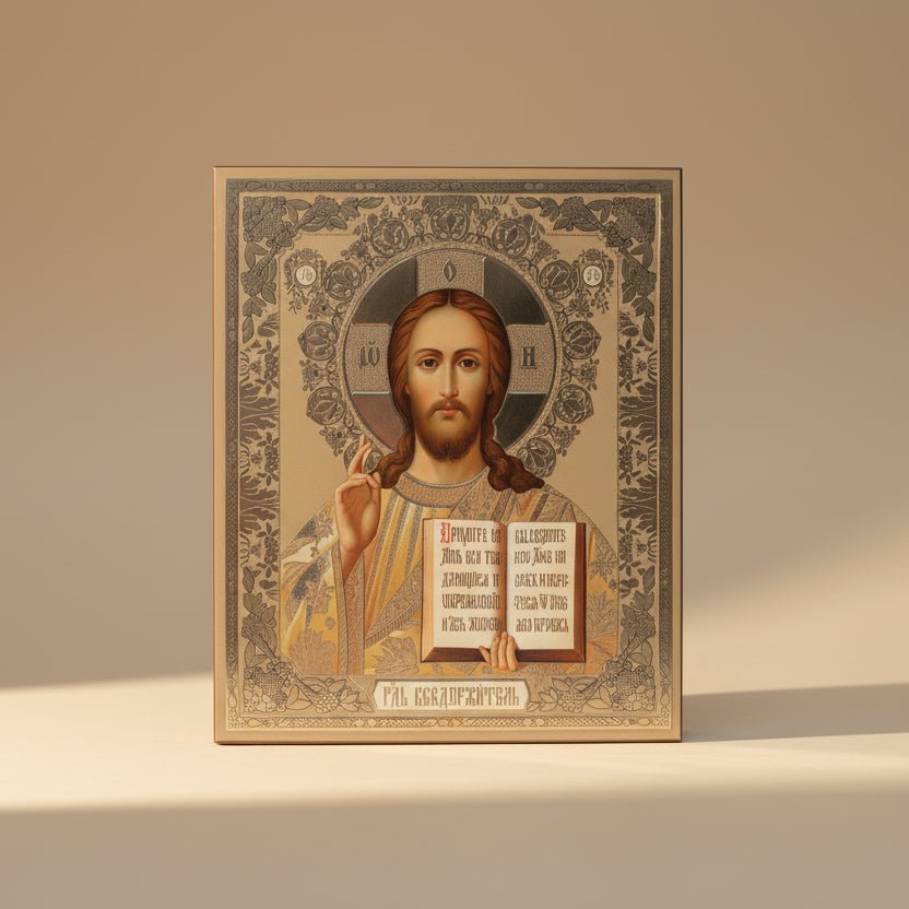 Ikone Isus Hristos – Orthodoxe Heiligenikone 18 x 15 cm - svetazvezda