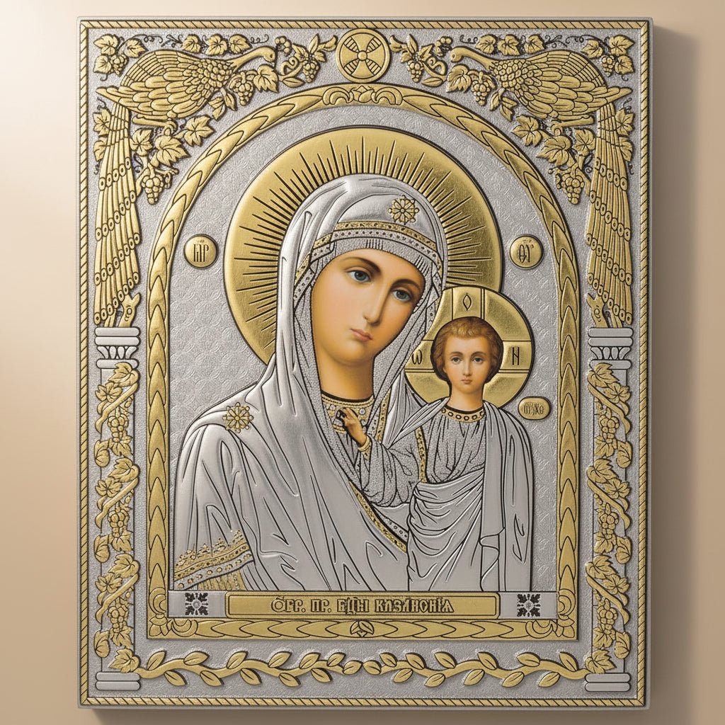 Ikone Presveta Bogorodica – Kazanska – Orthodoxe Heiligenikone 12x10 cm - svetazvezda