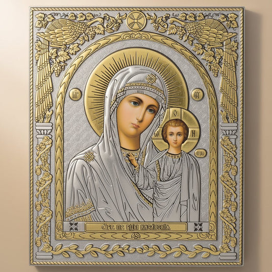 Ikone Presveta Bogorodica – Kazanska – Orthodoxe Heiligenikone 12x10 cm - svetazvezda