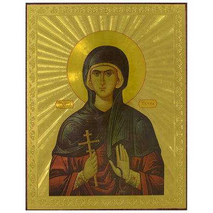 Ikone Sveta Petka – Orthodoxe Heiligenikone 18,5x14,5 cm - svetazvezda