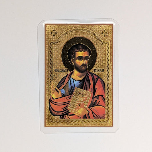 Ikone Sveti Luka – Mini - Ikone mit Tropar für Auto & Brieftasche 4,5x6 cm - svetazvezda
