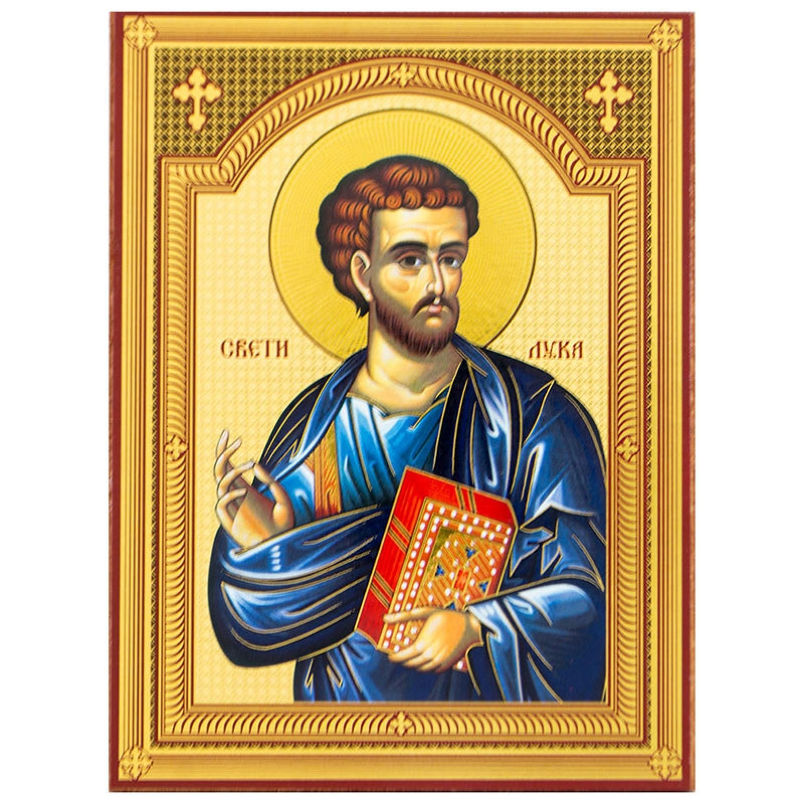 Ikone Sveti Luka – Orthodoxe Heiligenikone 14x10,5 cm - svetazvezda