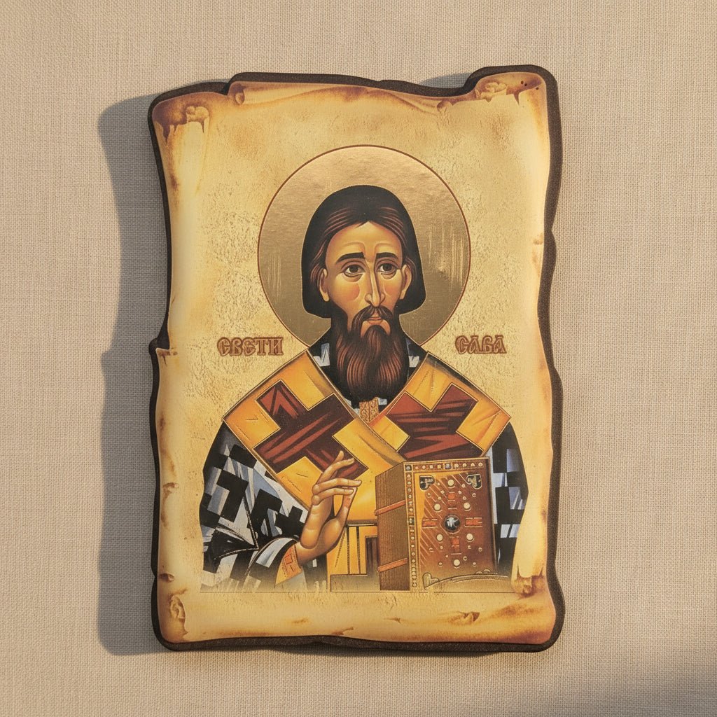 Ikone Sveti Sava (16 x 11,5 cm) - svetazvezda