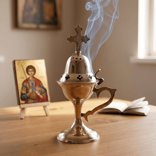 Kadionica für serbisch-orthodoxen Weihrauch und Kohle.