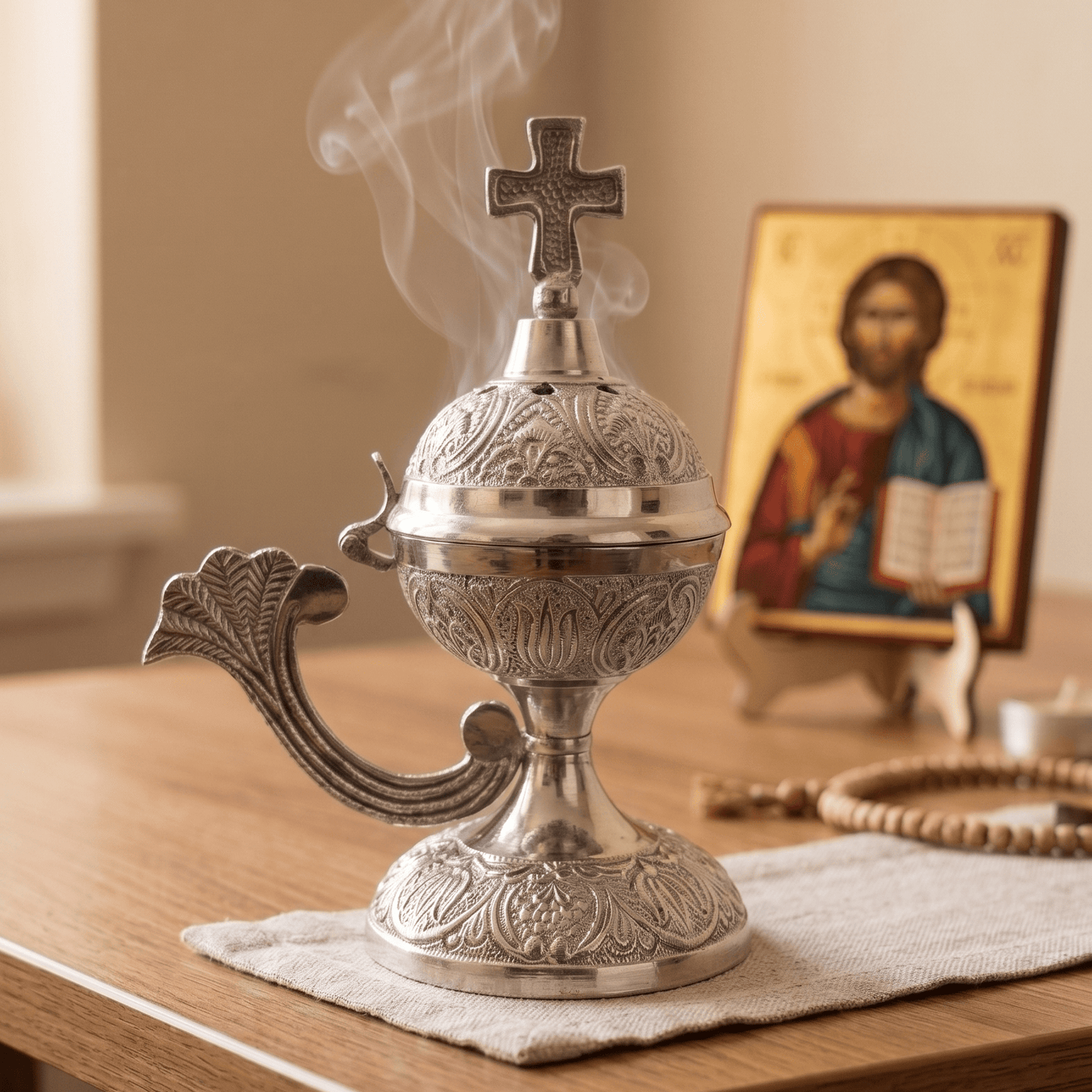 Kadionica für serbisch-orthodoxen Weihrauch und Kohle.