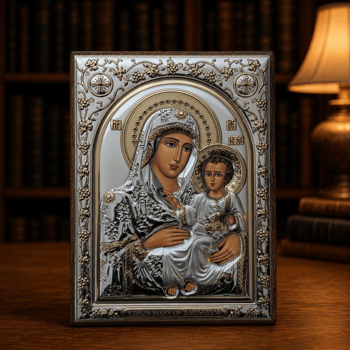 LAR Echtsilber Ikone Bogorodica Jerusalimska - svetazvezda