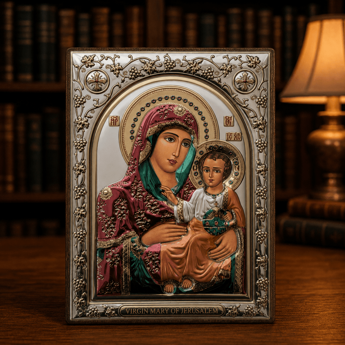 LAR Echtsilber Ikone Bogorodica Jerusalimska - svetazvezda