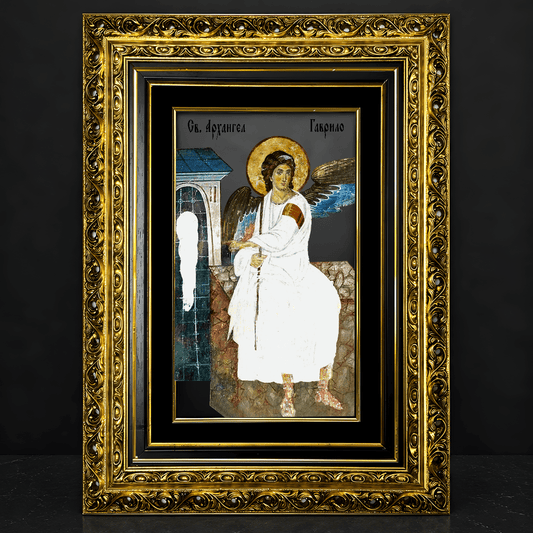 Mileševac Glasikone Beli Anđeo – Serbisch-orthodoxe Ikone 51 × 39 cm - svetazvezda
