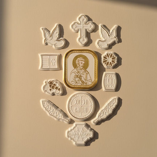 Modlice für slavski kolač – 12 - teiliges Sveti Luka - svetazvezda