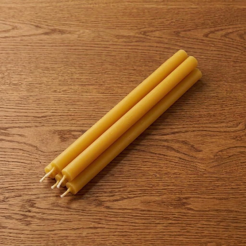 Orthodoxe Gebetskerzen aus Bienenwachs 26 cm – 5er-Pack - svetazvezda