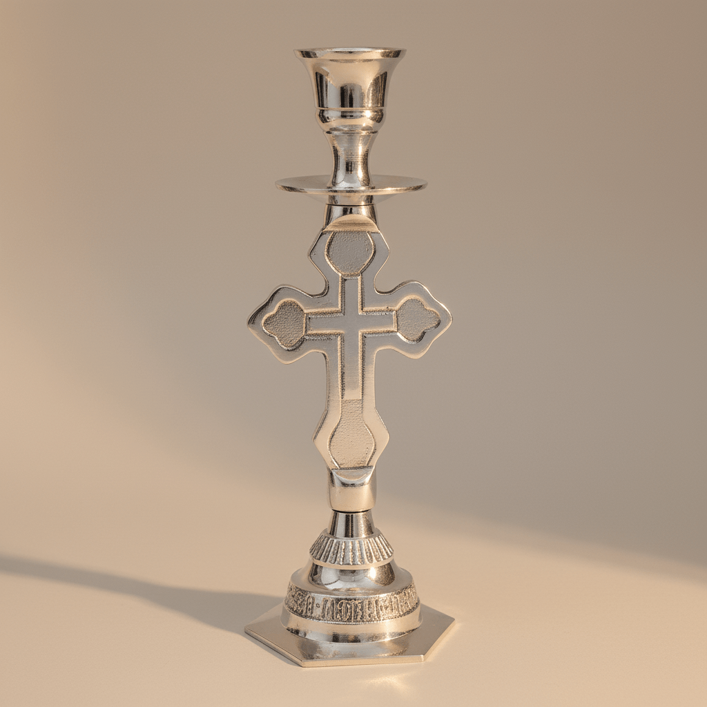 Orthodoxer Kerzenhalter (14x 5,5 cm) - svetazvezda