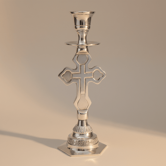 Orthodoxer Kerzenhalter (14x 5,5 cm) - svetazvezda