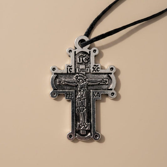 Orthodoxes Kreuz aus Edelstahl 2 - svetazvezda