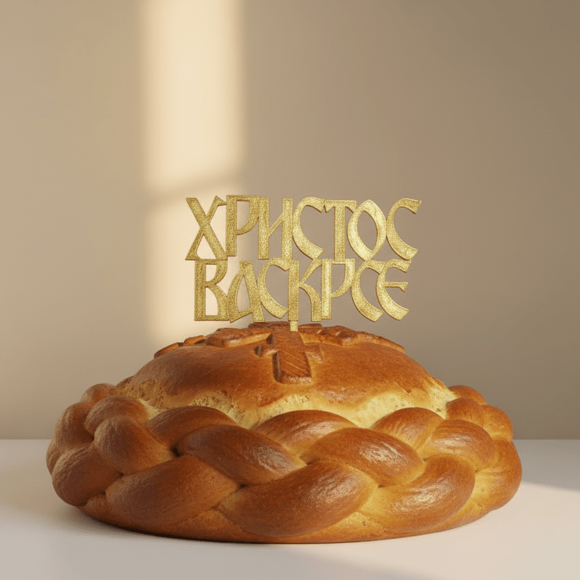 Oster - Kolač - Topper „Христос Васкрсе“ - svetazvezda