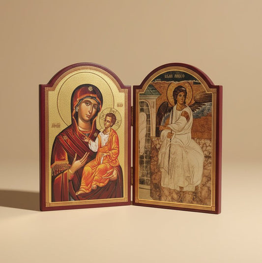 Presveta Bogorodica & Beli Anđeo (29,5 x 39,5 cm) - svetazvezda