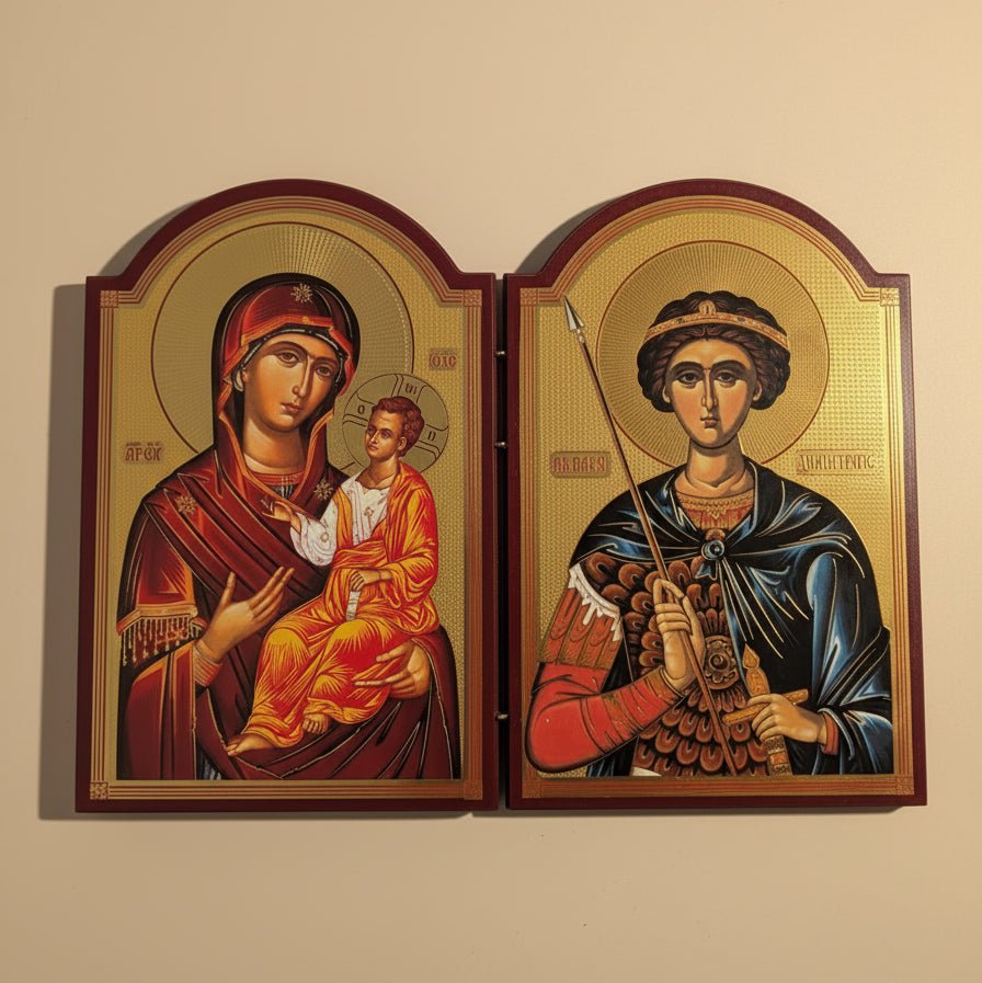 Presveta Bogorodica & Sveti Dimitrije (29,5 x 39,5 cm) - svetazvezda