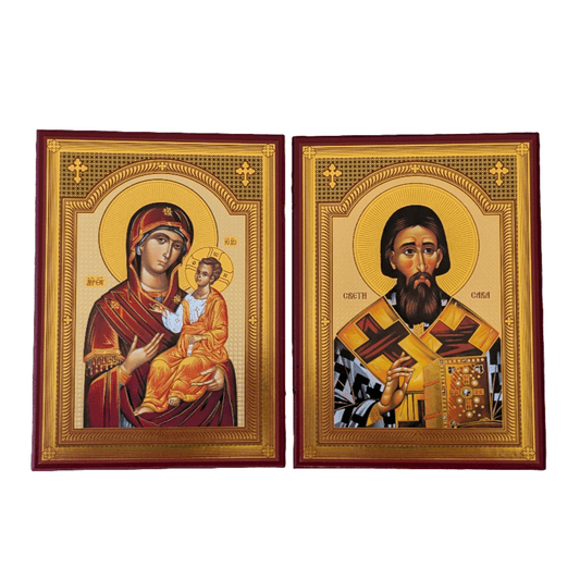 Presveta Bogorodica & Sveti Sava (21 x 31,5) - svetazvezda