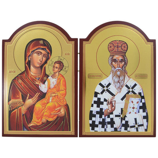 Presveta Bogorodica & Sveti Vasilije Ostroški (29,5 x 39,5 cm) - svetazvezda