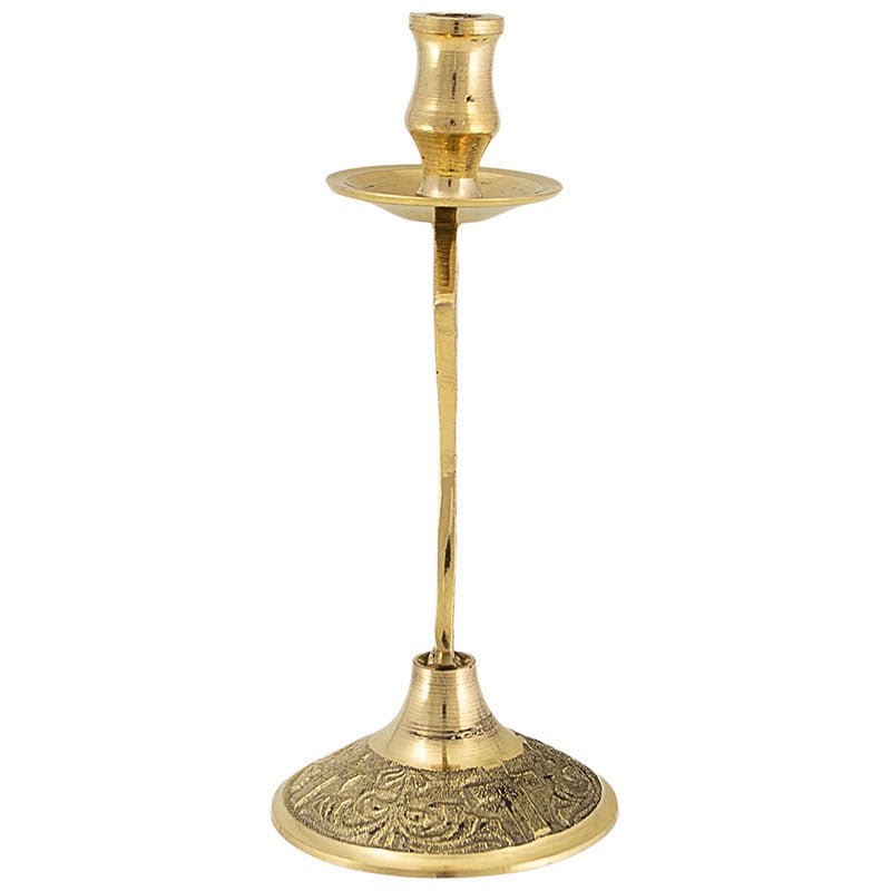 Serbisch - orthodoxer Kerzenhalter aus Messing (13 x 5,5 cm) - svetazvezda