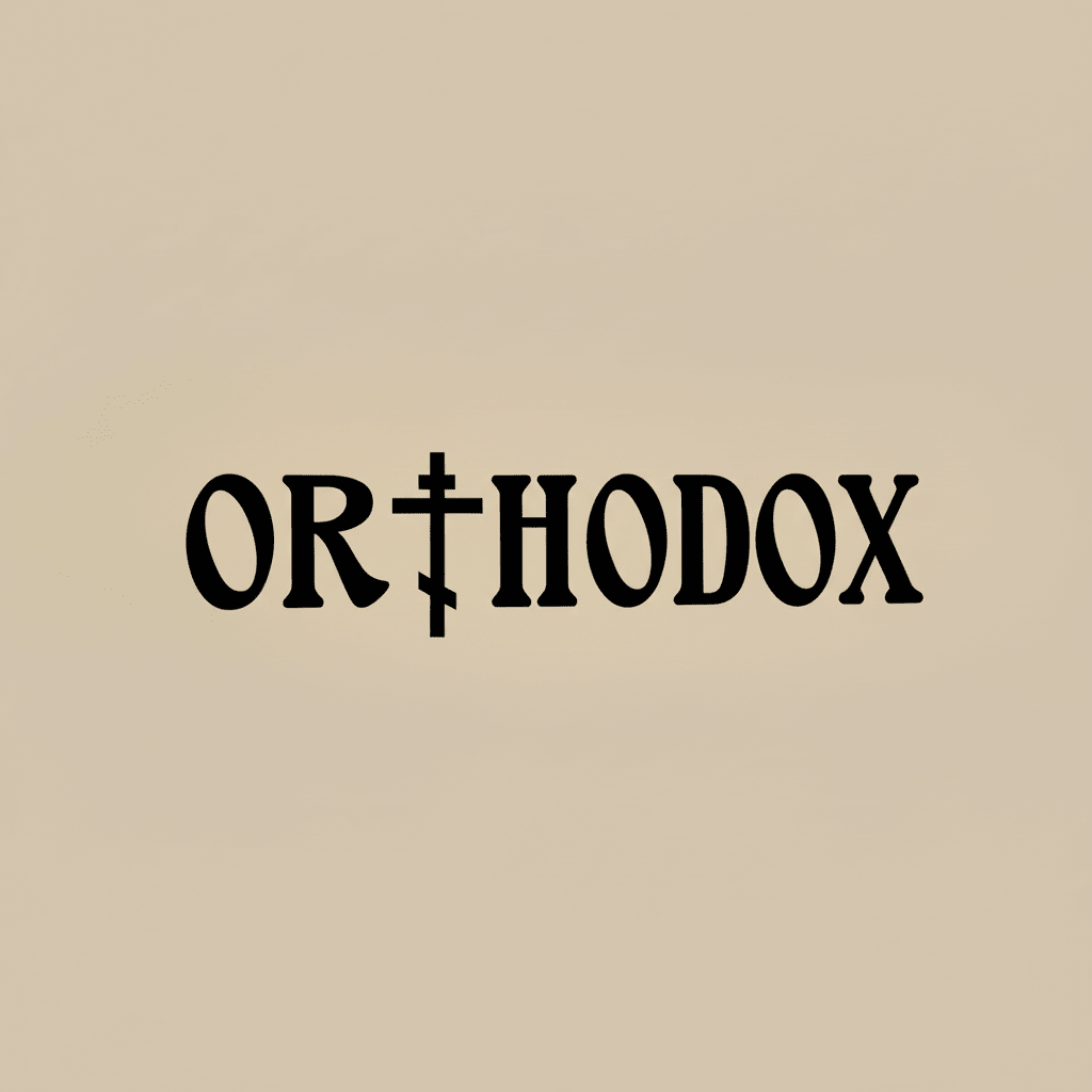 Sticker Orthodox mit Kreuz - svetazvezda