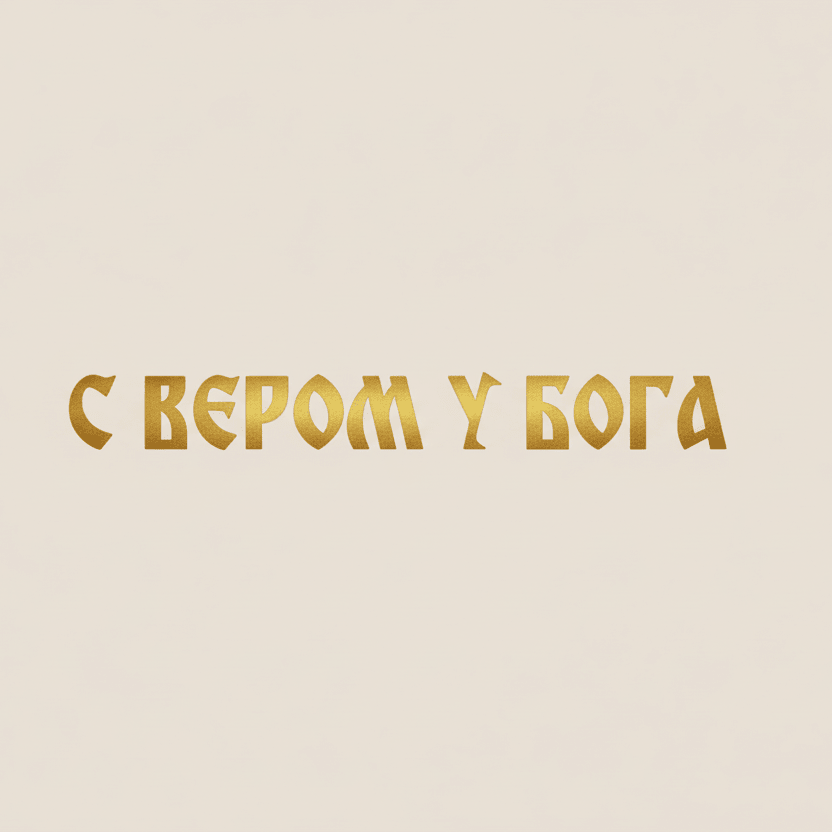 Sticker „С вером у Бога“ - svetazvezda