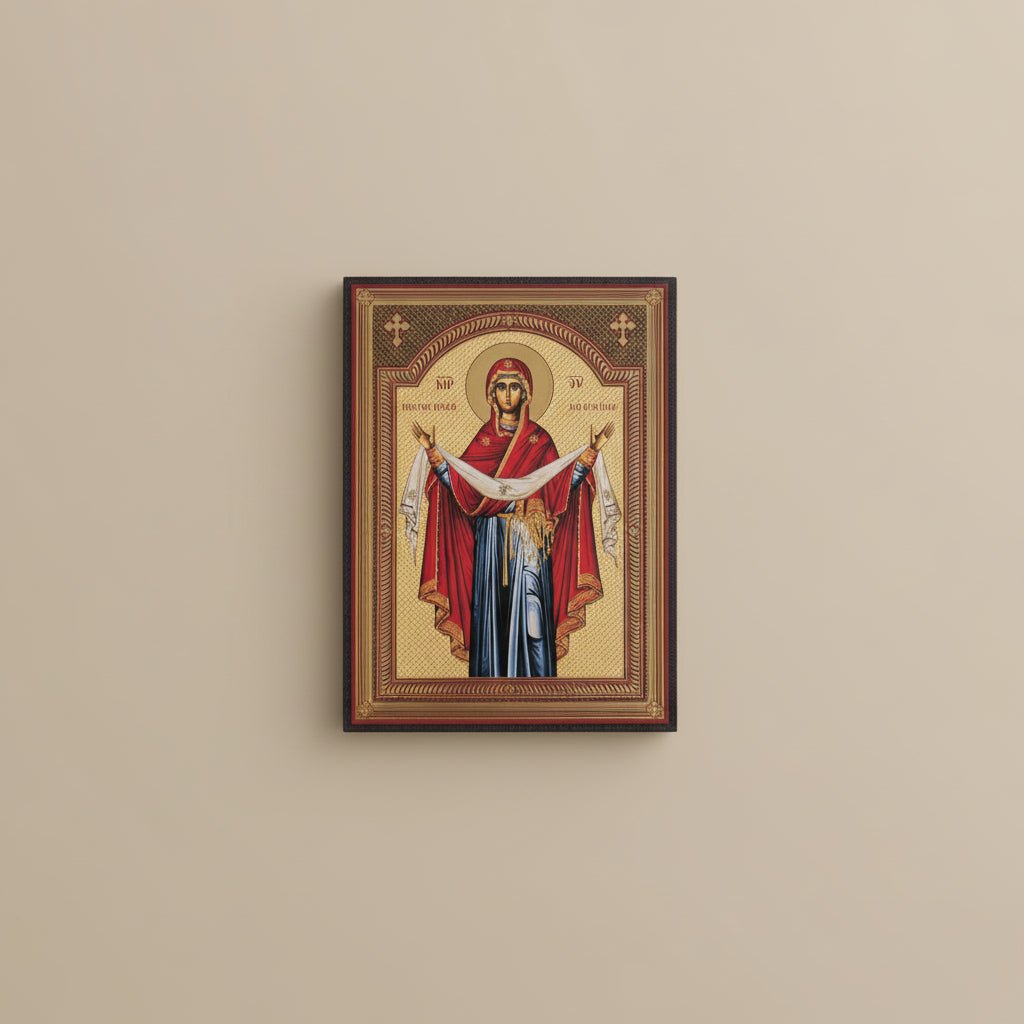 Svetazvezda Ikone Pokrov Presvete Bogorodice (21 x 15,5 cm) - svetazvezda