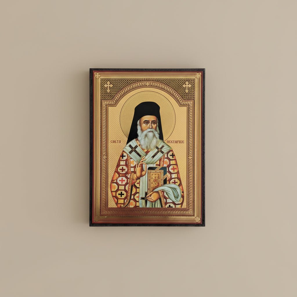 Svetazvezda Ikone Sveti Nektarije (21 x 15,5 cm) - svetazvezda