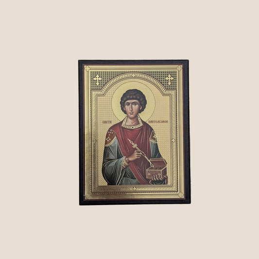 Svetazvezda Ikone Sveti Pantelejmon (15 x 11,5 cm) - svetazvezda