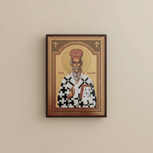 Svetazvezda Ikone Sveti Vasilije Ostroški (21 x 15,5 cm) - svetazvezda