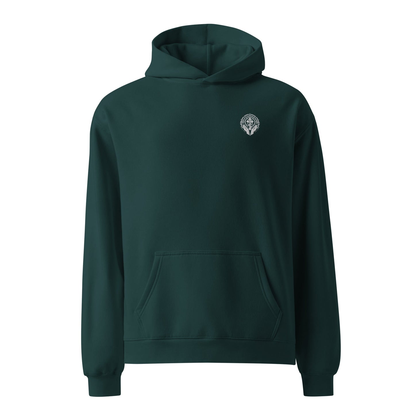 SVETAZVEZDA Unisex Oversized Hoodie mit gesticktem Logo - svetazvezda