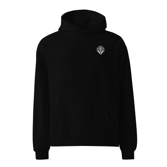 SVETAZVEZDA Unisex Oversized Hoodie mit gesticktem Logo - svetazvezda