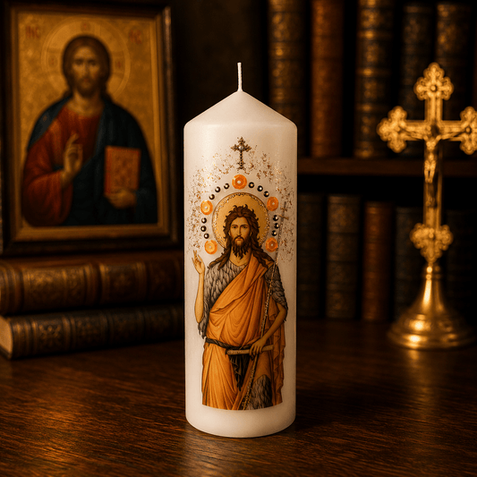 Sveti Jovan Kerze – Serbisch-orthodoxe Gebetskerze / 16,5 × 6 cm - svetazvezda