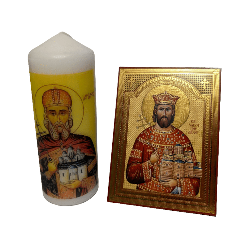 Vidovdan - Bundle Car Lazar – Ikone und Kerze im Zeichen des Glaubens und der Heimat - svetazvezda